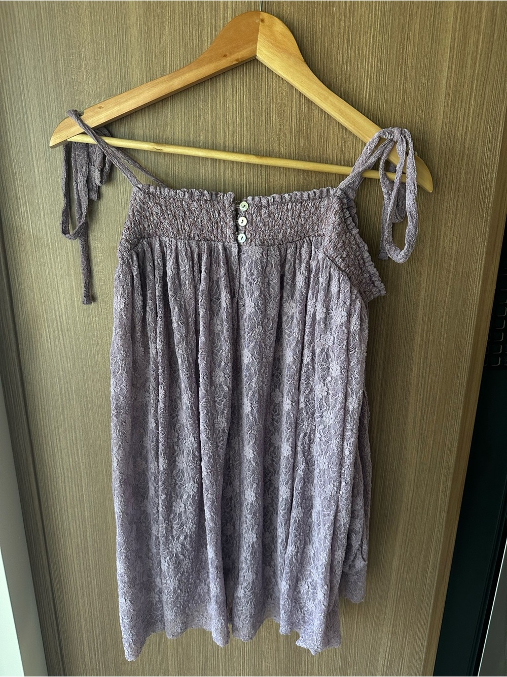 Free People Lace Romper Dusty Lavender - Picture 2 of 9